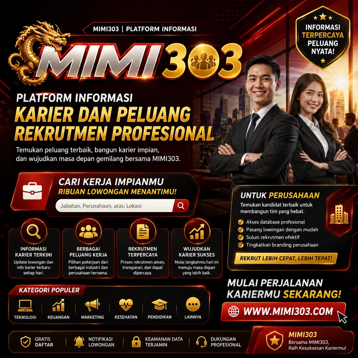MIMI303 | Platform Informasi Karier dan Peluang Rekrutmen Profesional
